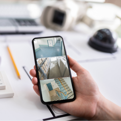 Decatur security camera feed on cell phone